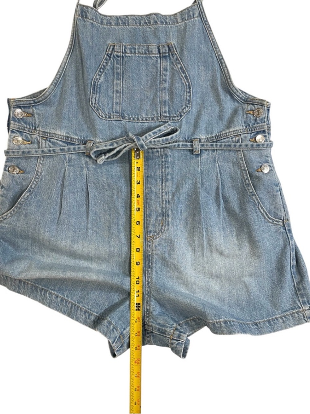 m jeans by Maurice’s Soft Denim Shortalls Size Large Short - Picture 9 of 12